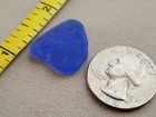 Genuine Beach Sea Glass Surf Tumbled Cornflower Light Blue Pendant Frosted L07