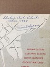 Vintage Westclox 1960s Parts Price List   Repair Instructions Big Ben 57 Chevy