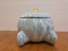 Disney Cinderella Pumpkin Coach Carriage Candle Iridescent Blue Ceramic Unburned
