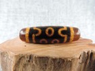 Antique Tibetan 7 Eyes Energy  Old Agate Dzi Bead Amulet For Pendant Gzi Bead F