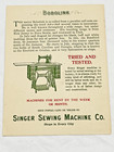 1898 Singer Sweing Machine American Singer Series Bobolink Bird Trade Card Vtg