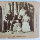 Weighing Baby On Hanging Scale 1893 Pulley Doctor Women 1893 Stereoview K114