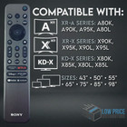 Used Genuine Sony Rmf-tx910u Tv Remote Control Works With 2023-2024 Models 