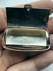 Vintage Unique Solid Sterling Silver Oval Shape Snuff pill Box - 11g