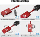 Ice Anchor Drill Adapter  Ice Fishing Accessories Compatible With Eskimo Quick C