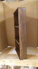 Oak Bobble Head Nodder Display Case Plexiglas Front Walnut Stain