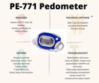 Pe771 Tri-axis 3d Pedometer Step Distance Calorie 7-day Memory Belt Clip Silent