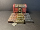 15 Hand Poured 1oz Bars Of 3 Metals In Treasure Chest  Copper-brass-zinc    seb   