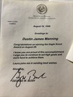 President Governor George W Bush Eagle Scout Congratulatory Letter Rare Read Des