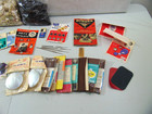 Huge Lot Of Vintage Sewing crafting Materials W  2 Lbs  Buttons  New   Used