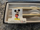 Disney Quill Mickey Mouse Executive Pen   Mechanical Pencil Set Gold Tone Vtg