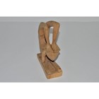 Vintage Wooden Gymnast Sculpture  Sugar Wood Folk Art Carving  Contortionist 
