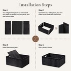 Ubbcare 4pk Wicker Basket  13 4 l X 8 3 h X 7 1 w Woven Paper Rope Storage