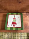 Trivet On Ball Feet Fun Christmas Tree Ceramic W tags Mainstreet Collection