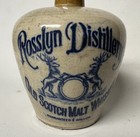 Rosslyn Distillery Old Scotch Malt Whisky Whiskey Stoneware Jug Pictorial Stags