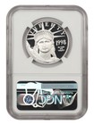 Mint Error  1998-w Platinum Eagle  100 Ngc Proof 69 Ucam  reverse Struck Thru 
