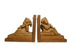 Pair  Ornate Vintage Hand Carved Elaborate Wall Shelf Brackets Corbels  Folk Art