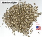 100 Pcs Gold Lighter Flints For Fluid  Gas Lighters  Replacement Flint Usa Ship