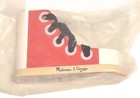Melissa   Doug Wooden Lacing Shoe Educational Toy Learn To Tie And Lace Shoe 