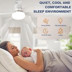 Socket Ceiling Fans With Lights And Remote- Socket Fan Light With Dimmable Led