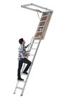 Louisville Ladder Attic Ladder Aluminum 350  25 5 Inch X 63 Inch X 12ft