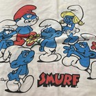Vintage Smurfs Pillowcase 31 X 20 Cotton Poly Blend Peyo Smurfette Papa