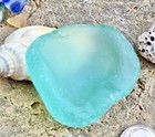 Genuine Surf Tumbled Seaglass Aqua Beach Sea Glass Piece B44