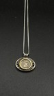 Ancient Roman Silver Denarius Coin In Sterling Silver Pendant With Chain 