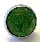 New Redfox Prism Cut Faceted Jeweled Glass 1  Reflector Green