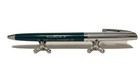 Vintage Sheaffer Ballpoint Pen Green Chrome A Levy J Zentner Sacramento Ca