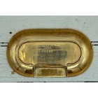 Vintage Solid Brass Etched Floral Made In India Ashtray 