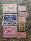Hard To Find 6 Vintage Mazeppa Made At Wenersborgin Sweden Matchbox Labels  