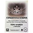 Star Trek Tom Hardy Shinzon Signed Autograph Card Nemesis 2002 Na3 Limited Ed