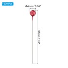 600 Pcs 1 5  Sewing Pins With Plastic Pearlized Ball Head Red