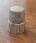  xh Antique Simons Sterling Silver Thimble Size 10 Octagon Panels