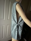 Adar Unisex Medical Apron Smock Blue Solid W  Pockets Side Ties