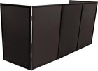 5 Panel Black Frame Dj Facade W-stainless Quick Release 180 Deg  Hinges