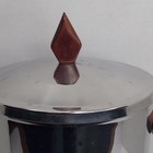 Mcm Irvinware Stainless Steel Ice Bucket Vintage 1968 Wooden Handles Insulated 