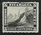 Travelstamps  Nicaragua Stamps Scott  10 - 5c Liberty Cap On Mountain Mint Mogh