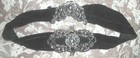 Antique Victorian Art Nouveau Nurse s Silver Double Buckles Belt Flowing Hair
