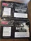 Lot Of  2  Mighty Mule 12v Battery For Automatic Gate Opener 7 Amp Hours 