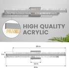 32  Brushed Nickel Sand Dimmable Led Vanity Light 28w  3000k For Bathroom  Wall