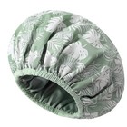Satin Lined Shower Cap For Women Reusable Waterproof  Frizz Free   Large Bath Ca
