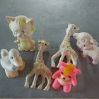 Lot Of Vintage Colorful Animal Squeeze Toys For Display Or Play
