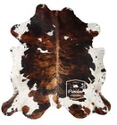 Cowhide Rug Exotic Tricolor High Quality Hair On Hide Size  Large l dr15