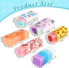 18 Pcs Cute Erasers For Kids  Cute Jelly Pencil Erasers Bulk  Dinosaur Fruit Che