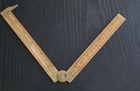 Vintage Lufkin  372 Folding Boxwood   Brass Caliper Rule 