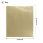 50 X Toner Reactive Foil 8 5 x11  A4 Foil Paper For Diy Craft golden