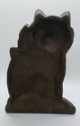 Antique 1929 Cast Iron Angora Cat Kitten W  Bow Connecticut Foundry Doorstop