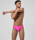 Speedo Men Pink Solar Pride Swim Brief Bikini Swimwear Size 30 32 34 36